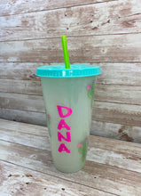 Load image into Gallery viewer, Green Color Changing Tumbler with Name