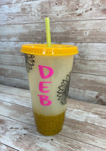 Load image into Gallery viewer, Yellow Color Changing Tumbler with Name