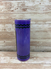 Load image into Gallery viewer, Purple Crayon Tumbler Side