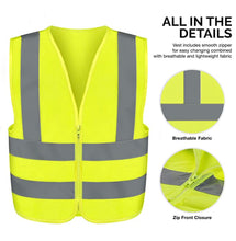 Load image into Gallery viewer, Safety vest zipper details