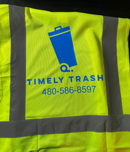 Load image into Gallery viewer, Safety vest with business logo on back