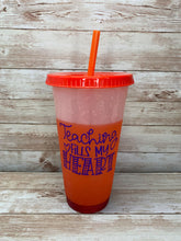 Load image into Gallery viewer, Teaching Fills My Heart Red Cup
